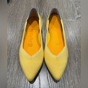 Rothy's The Point Vibrant Yellow Pointed Flats